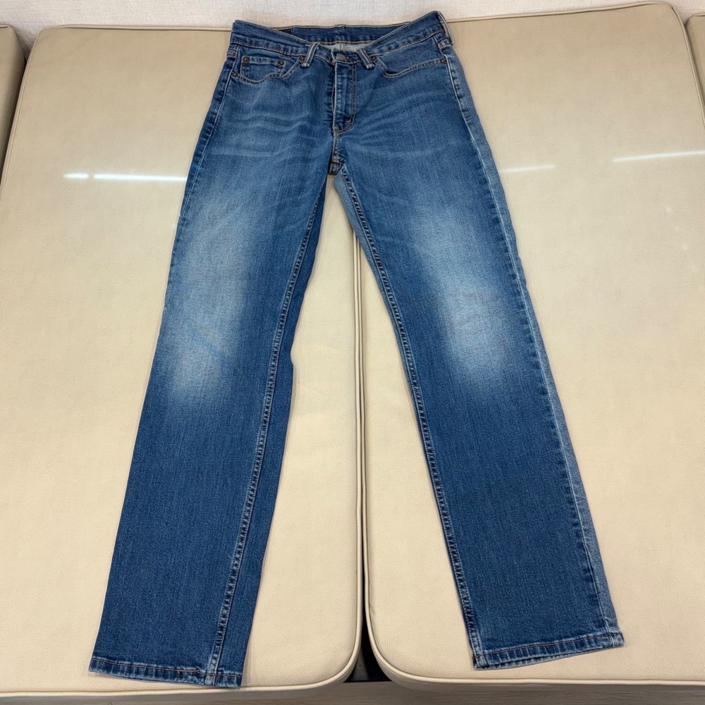 Levis 514 Straight Fit‎ Two Tone Blue Denim Jeans Mens 29x32 00514-0849